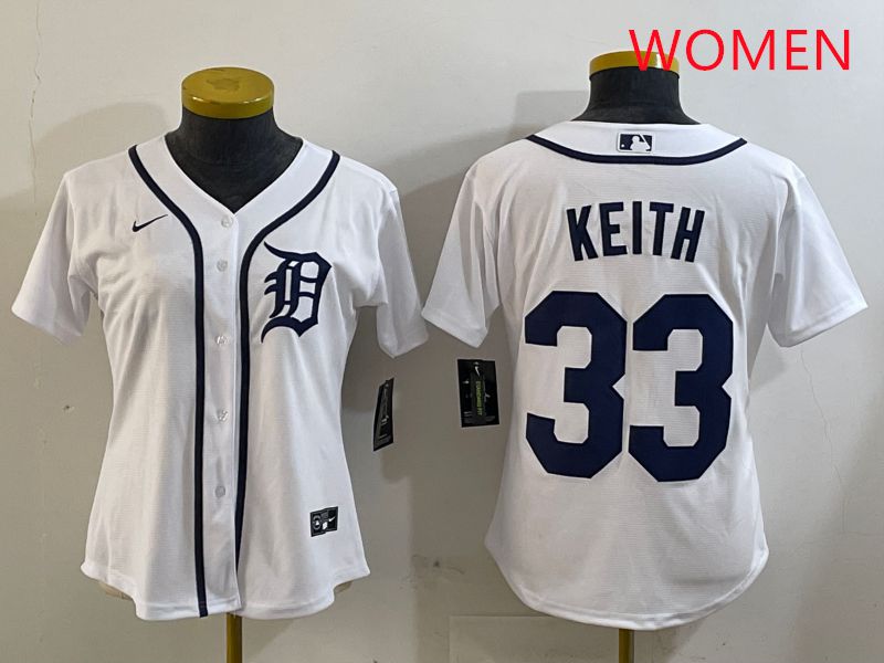 Women Detroit Tigers #33 Keith White Game 2025 Nike MLB Jersey style 1->women mlb jersey->Women Jersey